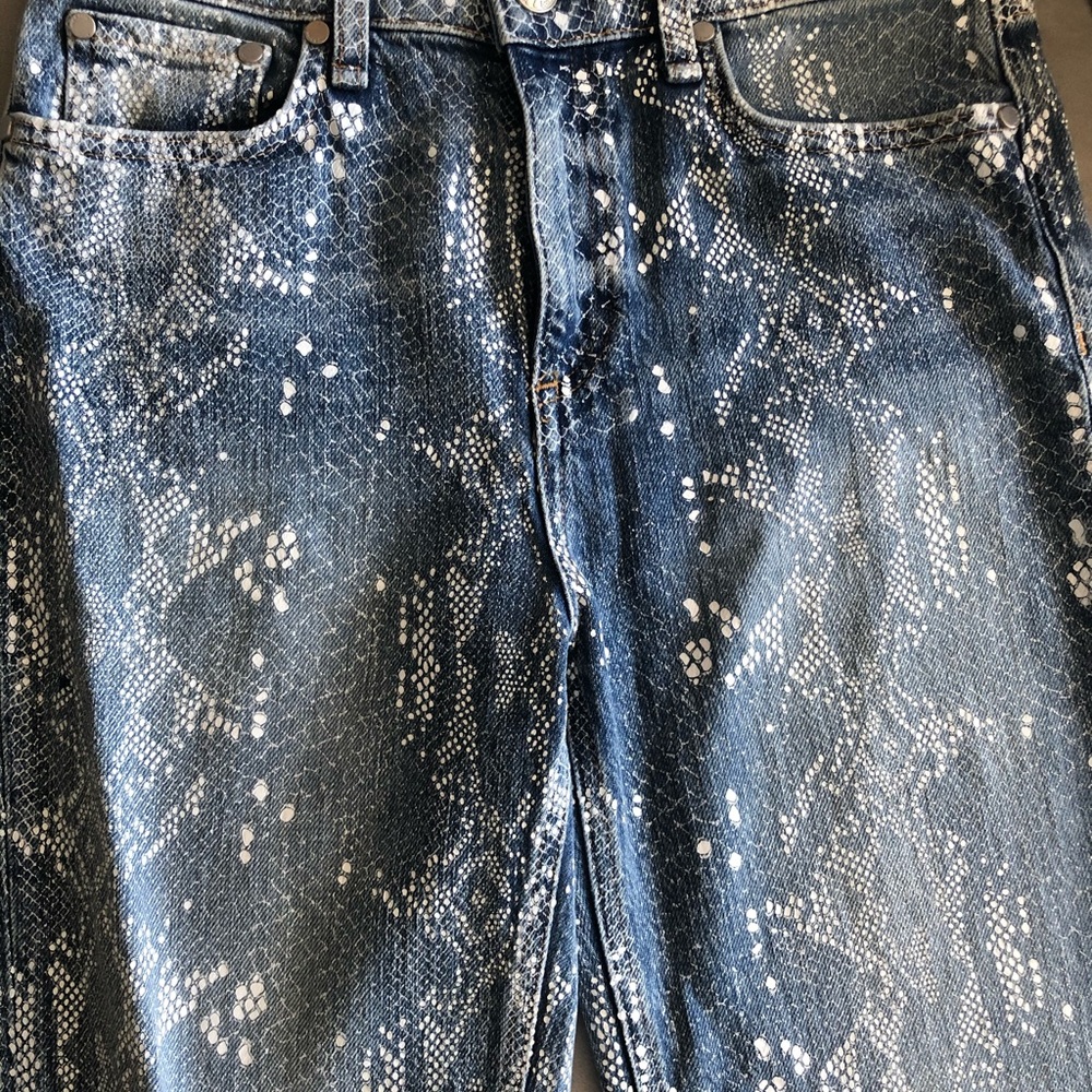 Rag & Bone Nina High Rise Jeans Python 26 - image 4